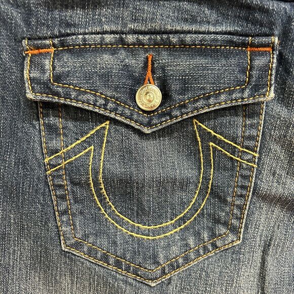 True Religion Emma Mid Rise Bermuda Shorts Size 27 NEW - Picture 10 of 12